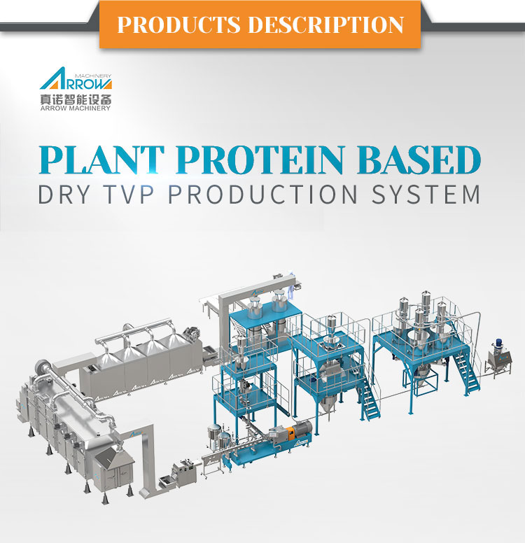 Plant Protein Based Dry Tvp Production System